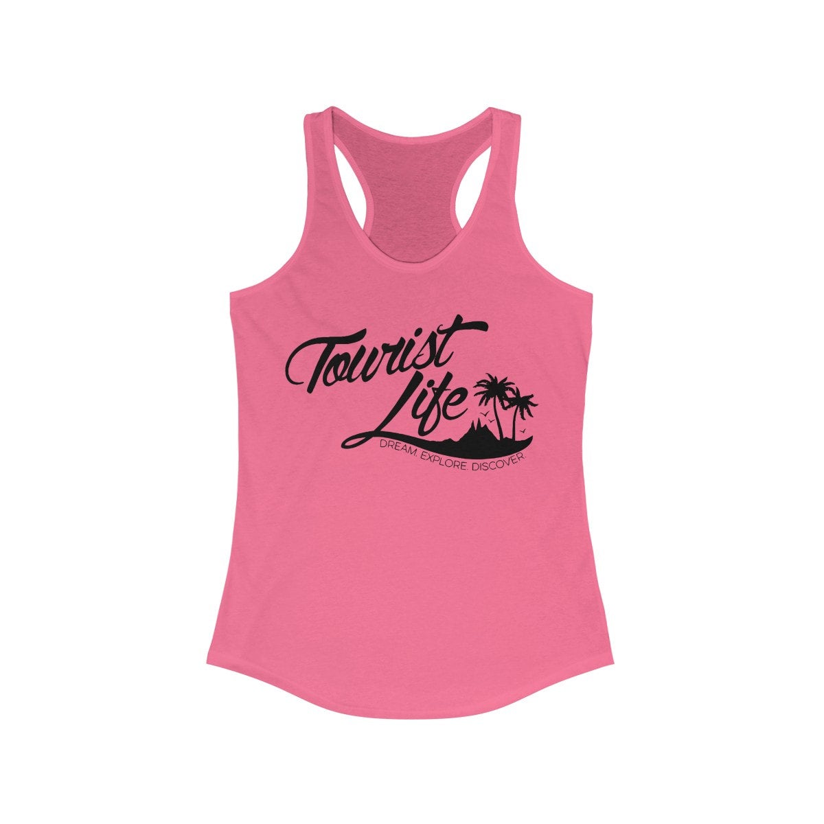 Ink Tattoo Logo Classic Women's Flowy Racerback Tank Top Black Marble (Pink  Logo) – Life Brand